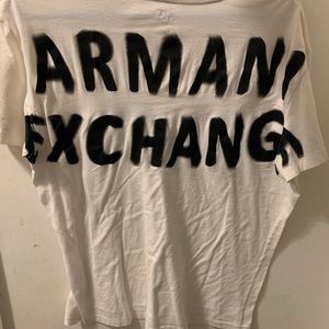 Mens Armani Exchange Shirt White